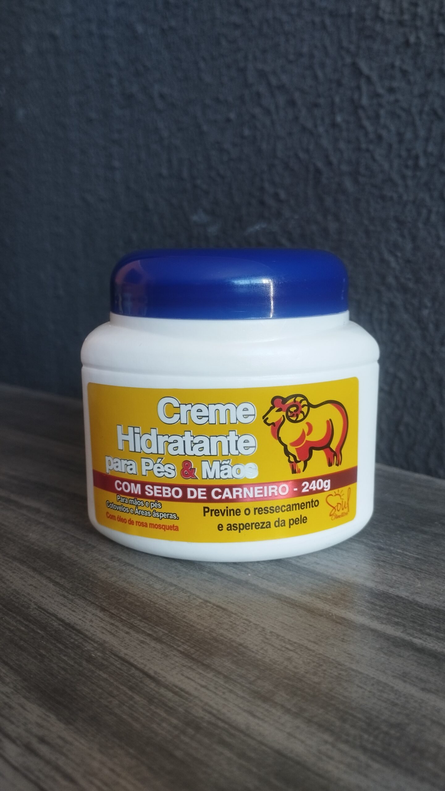 Creme Hidratante Sebo De Carneiro Para Pés E Mãos 240g