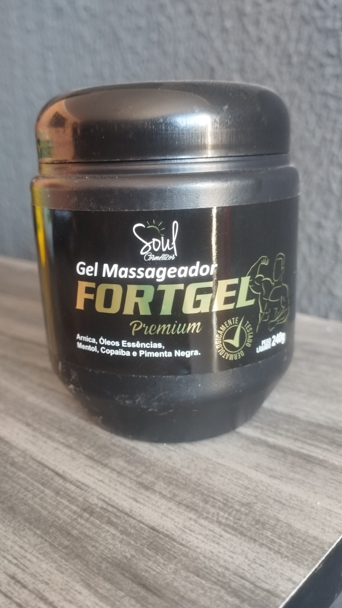 Gel Massageador Fortgel Premium 240g Refrescante Arnica