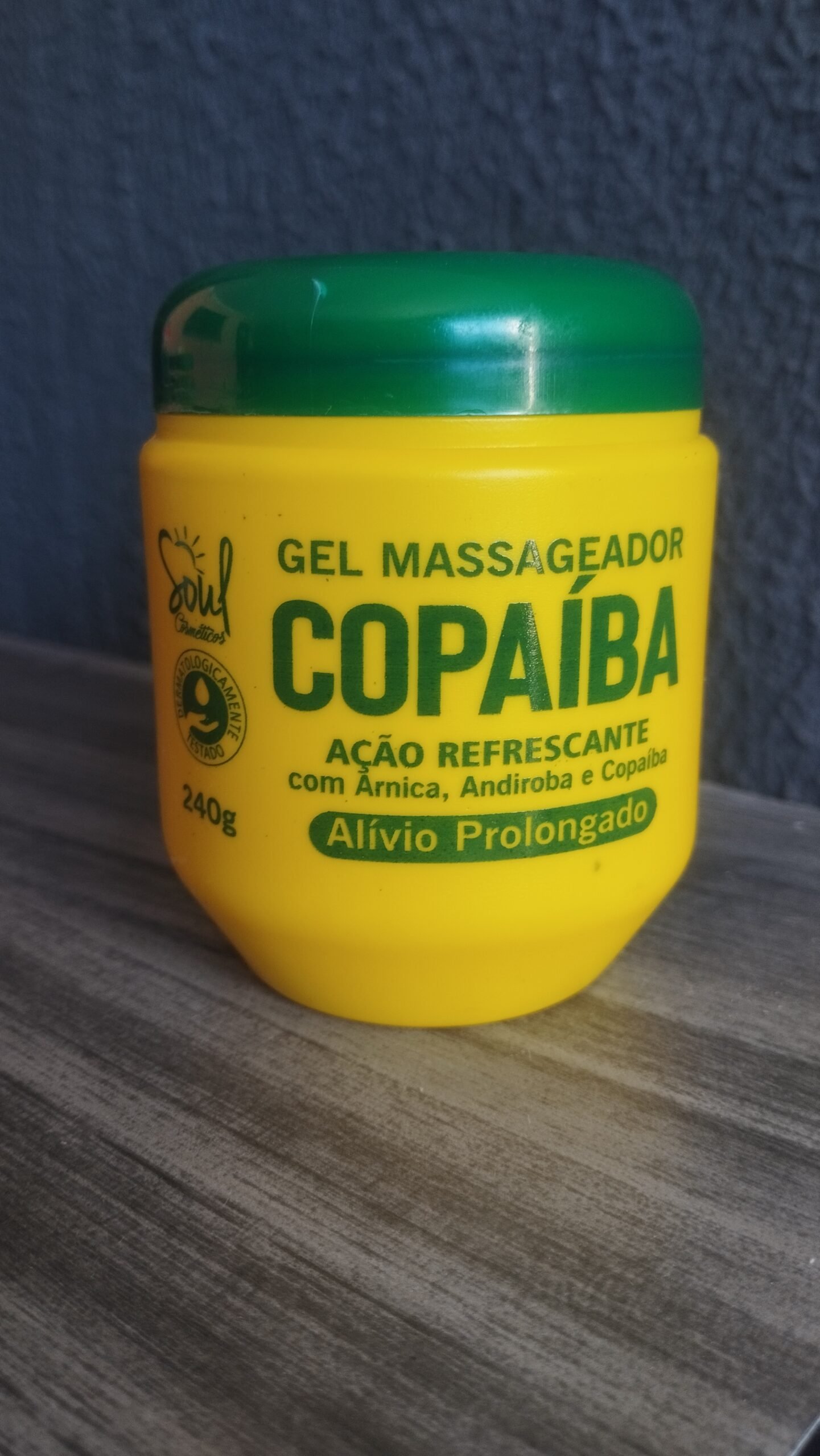 Gel Massageador Copaíba 240g Alívio Refrescante Soul