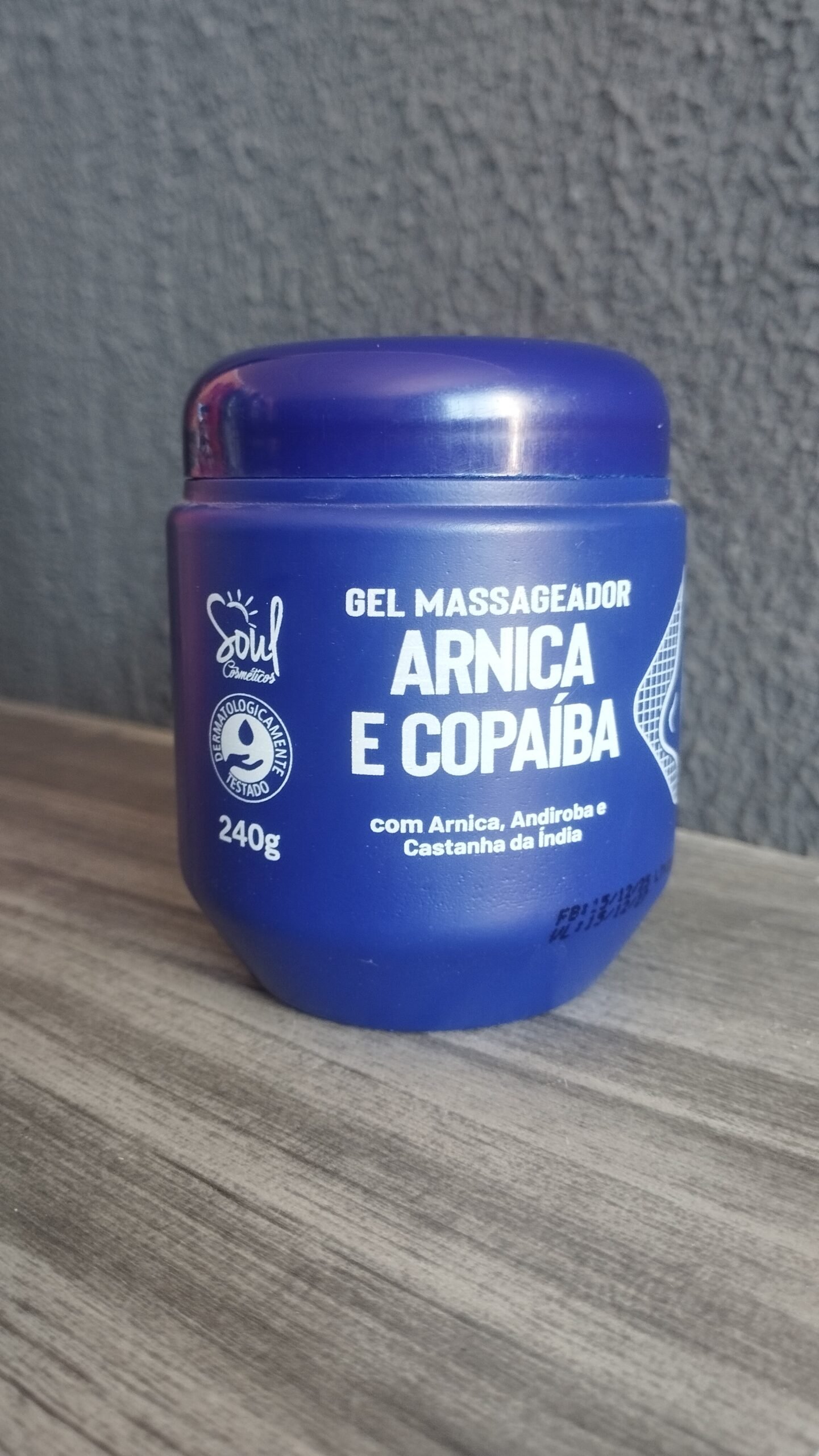 Gel Massageador de Arnica Copaíba 240g Soul Alívio Corporal