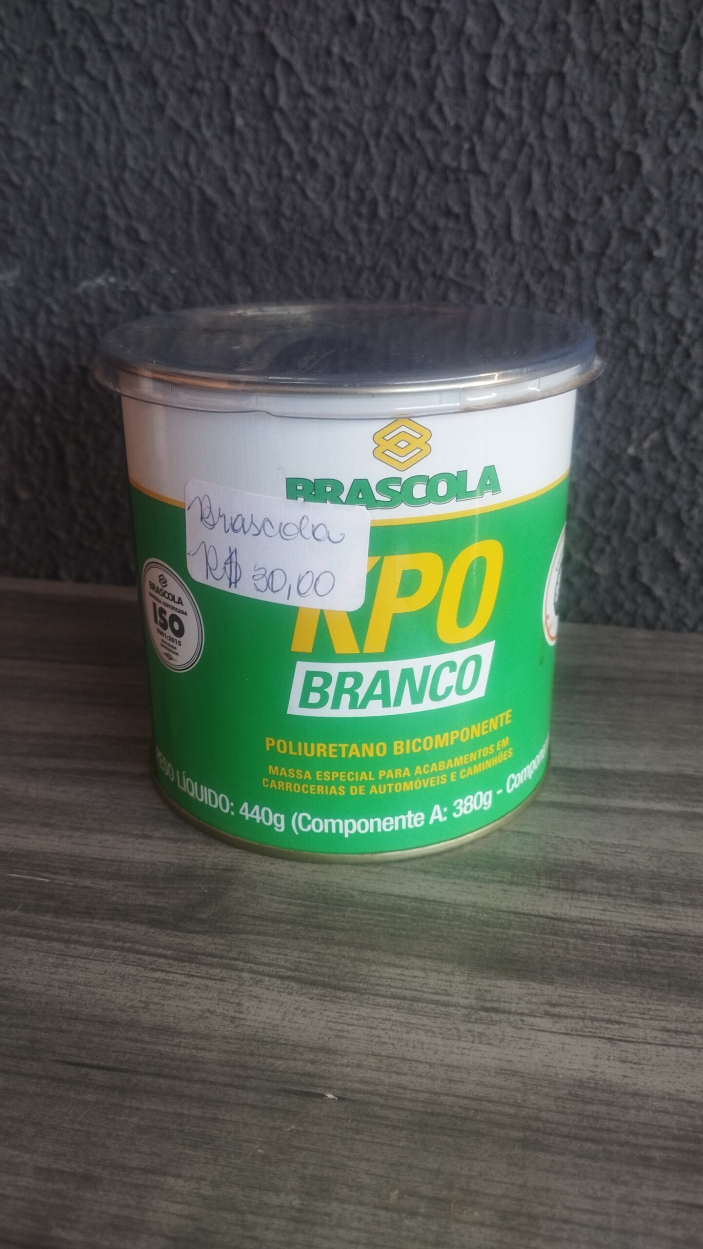 Kpo Branco Massa para acabamento Automotivo